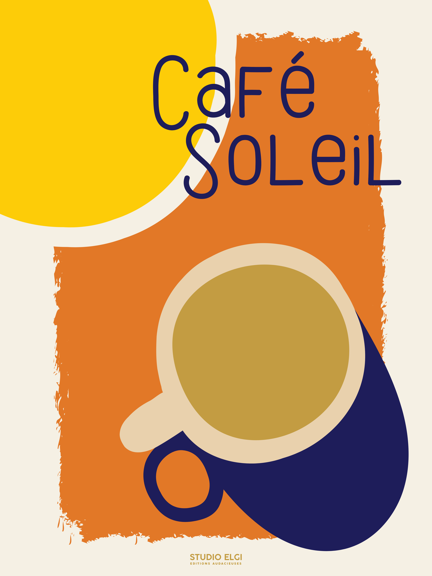 Affiche "Café soleil"